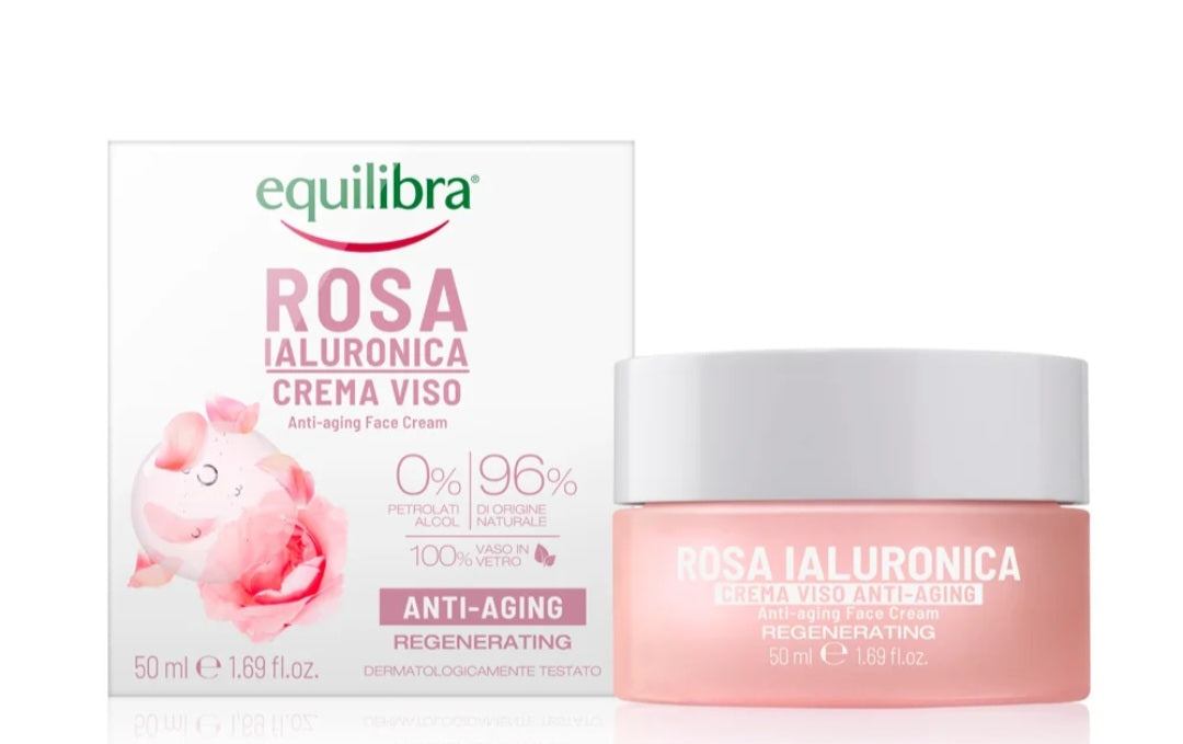 Equilibria Rosa Ialuronica Crema Viso Anti-aging