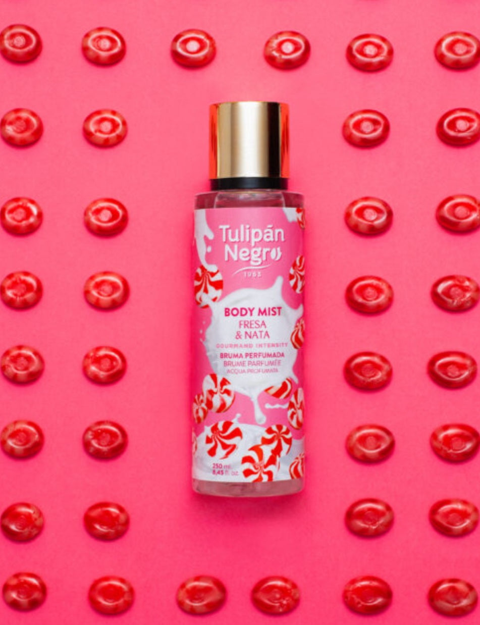 Body Mist TULIPÁN NEGRO "Fresa&Nata" 250ml