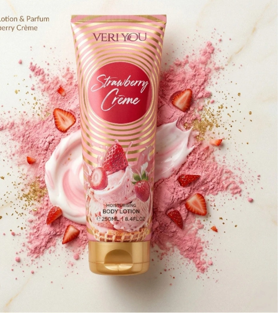 Very You Strawberry Crème 250ml.   Body Lotion