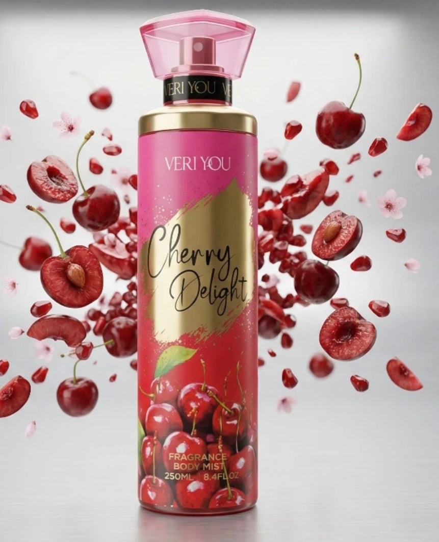 VERI YOU "Cherry Delight" Fragrance Body Mist ( Acqua corpo)  250ml