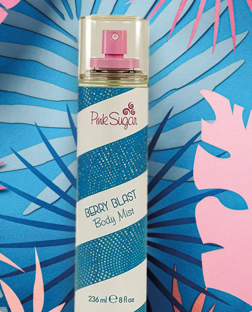Body Mist PINK SUGAR Aqualina "Berry Blast" 236ml