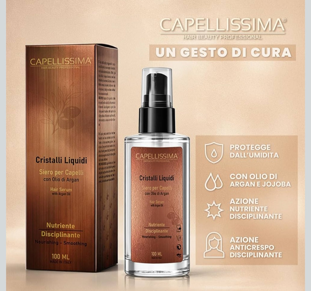 CAPELLISSIMA Cristalli Liquidi con Olio di Argan 100ml