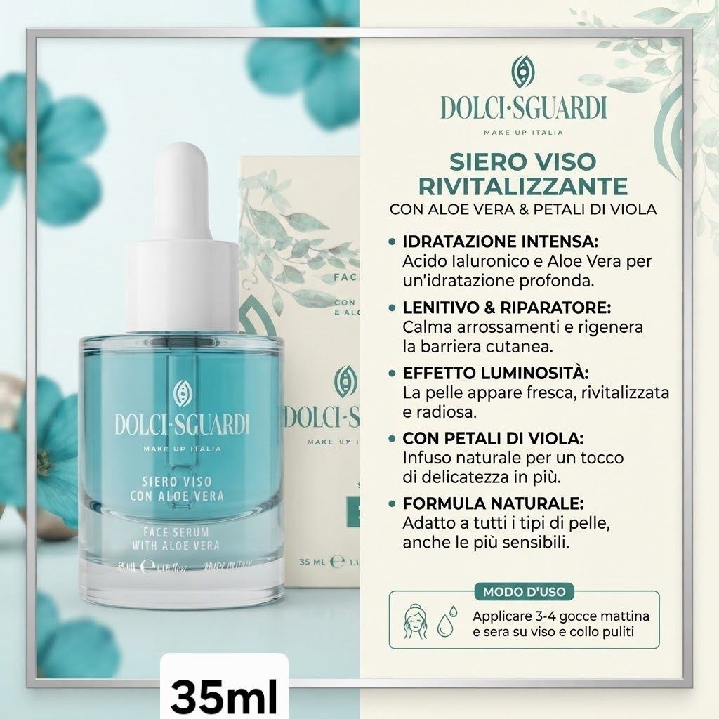 Siero Viso Dolci Sguardi con Aloe Vera 35ml