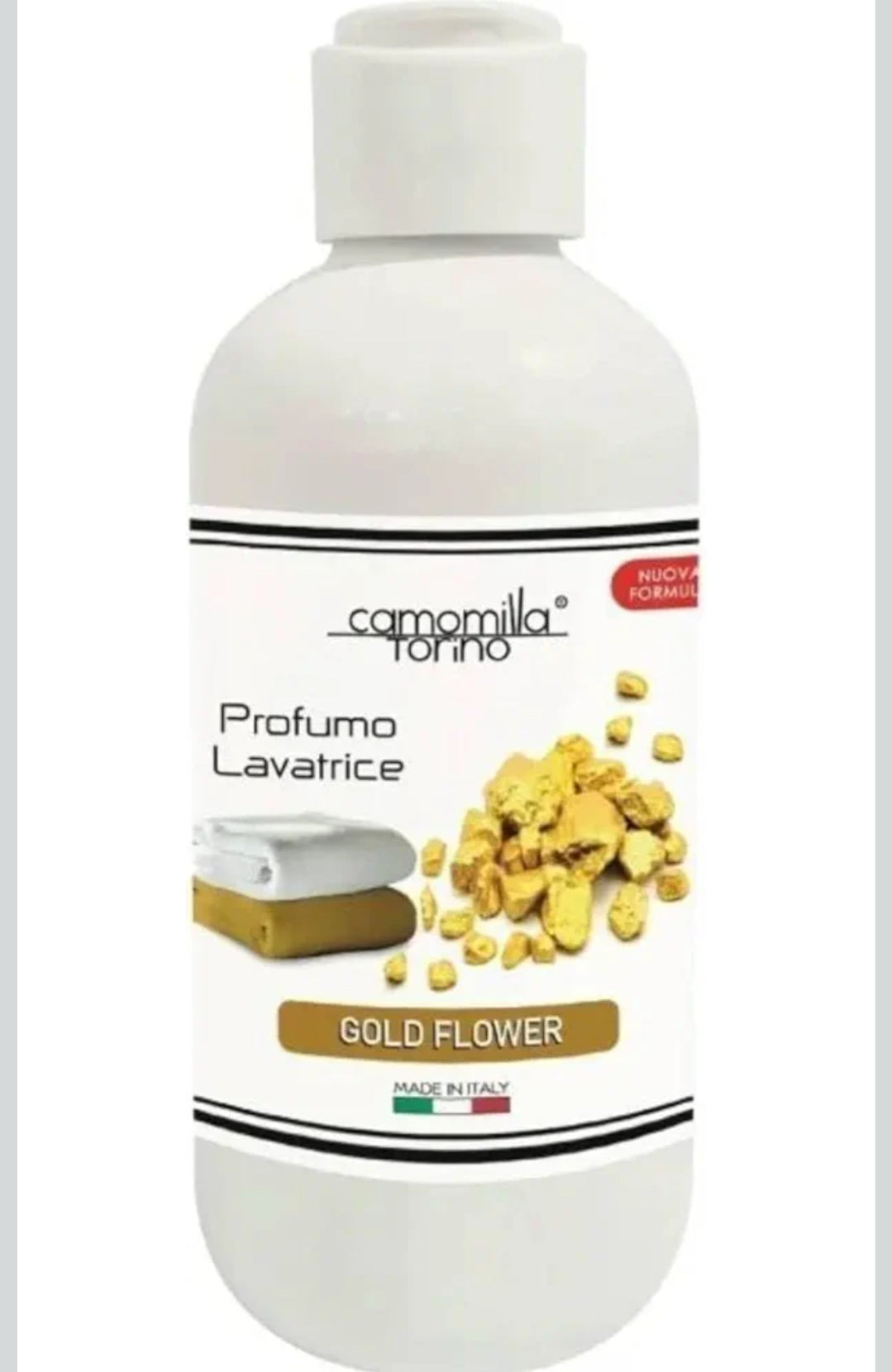 CAMOMILLA TORINO "Gold Flower" ( linea preziosa),500ml. Profumo lavatrice
