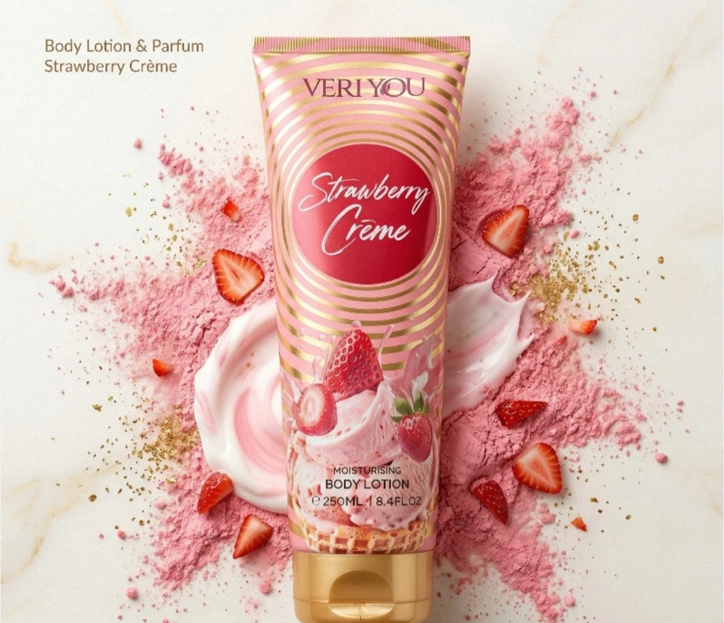 Very You Strawberry Crème 250ml.   Body Lotion