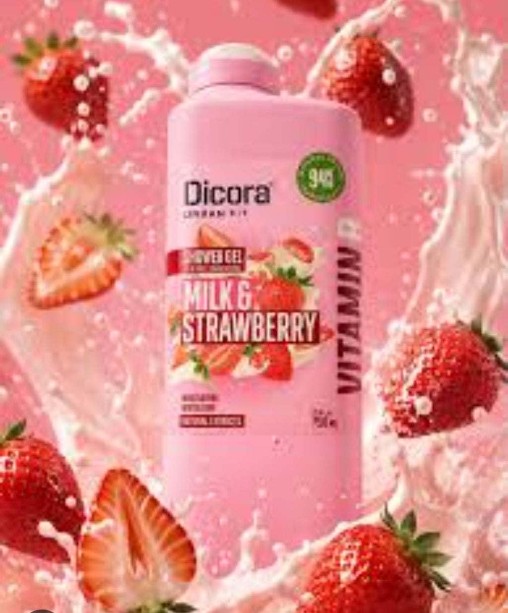 Bagnoschiuma DICORA Urban Fit "Milk & Strawberry" 750ml