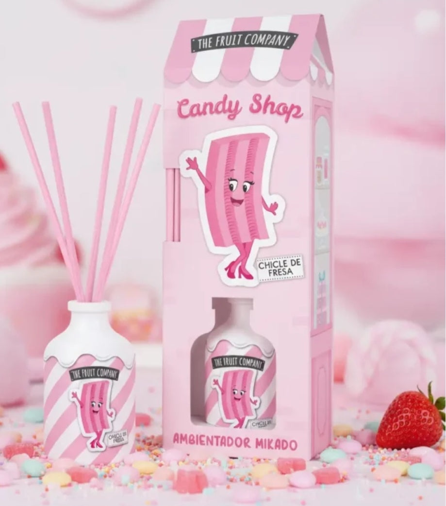 Deodorante per ambienti THE FRUIT COMPANY "Candy Shop-Mikado Chicle de Fresa" 40ml
