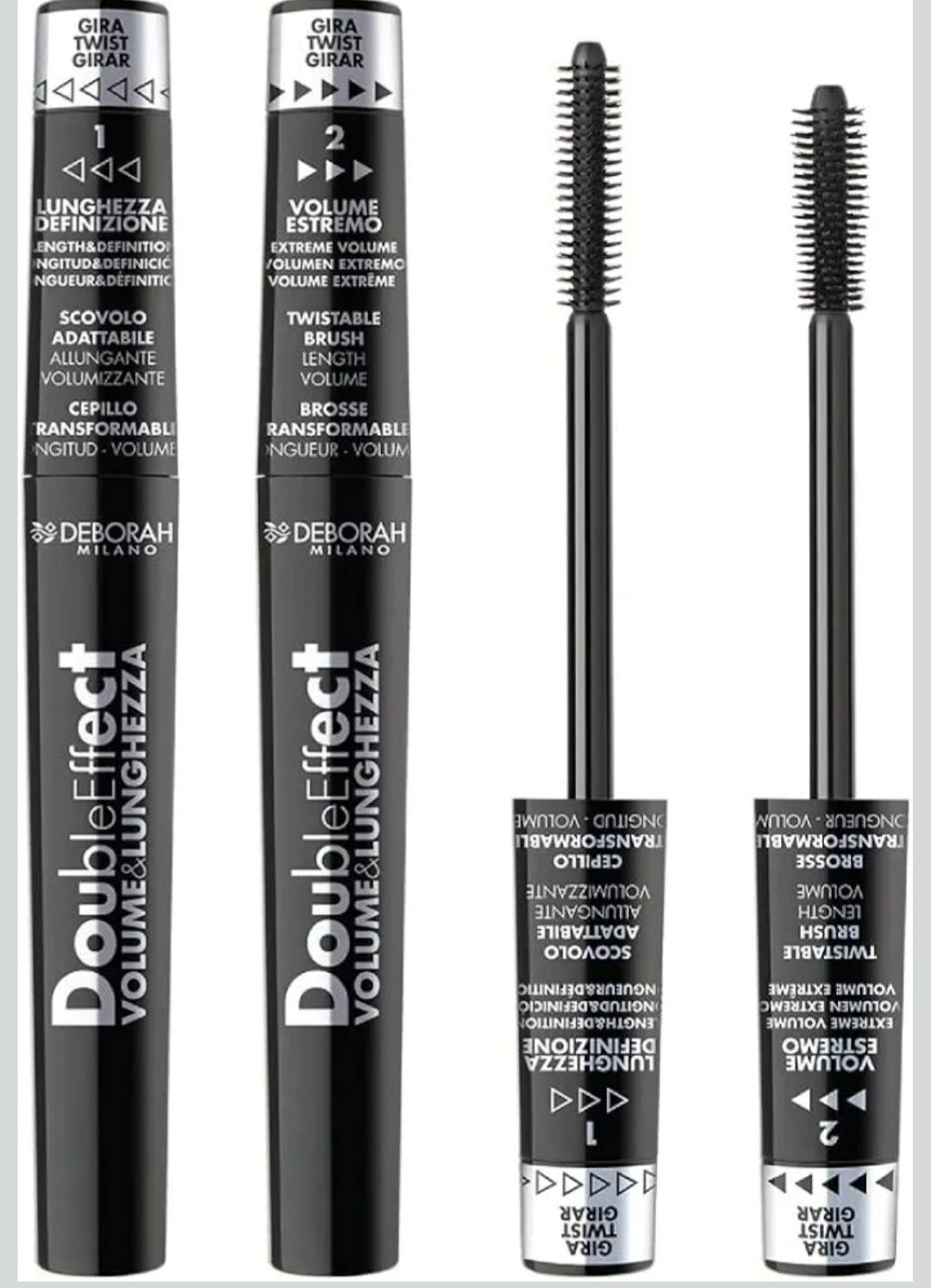 Mascara Double Effect Volume & Lunghezza Deborah Milano