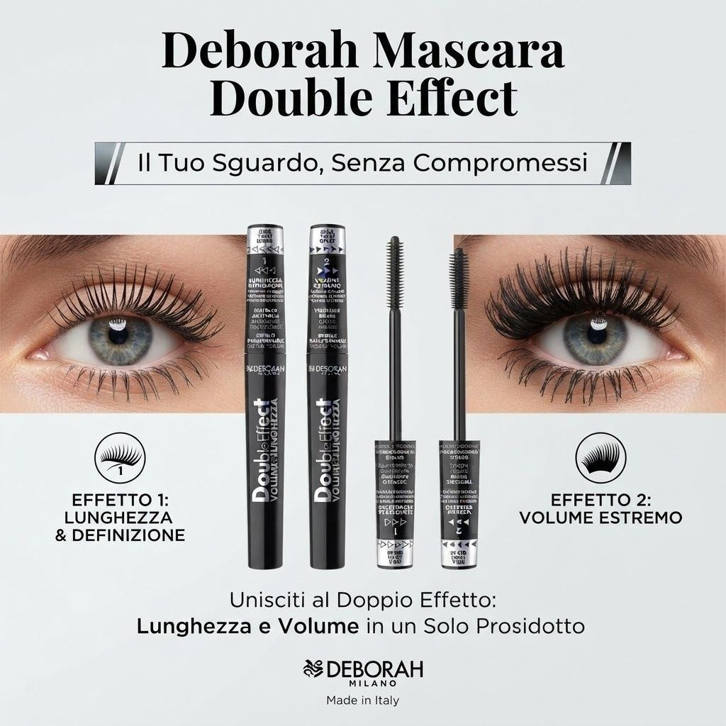 Mascara Double Effect Volume & Lunghezza Deborah Milano