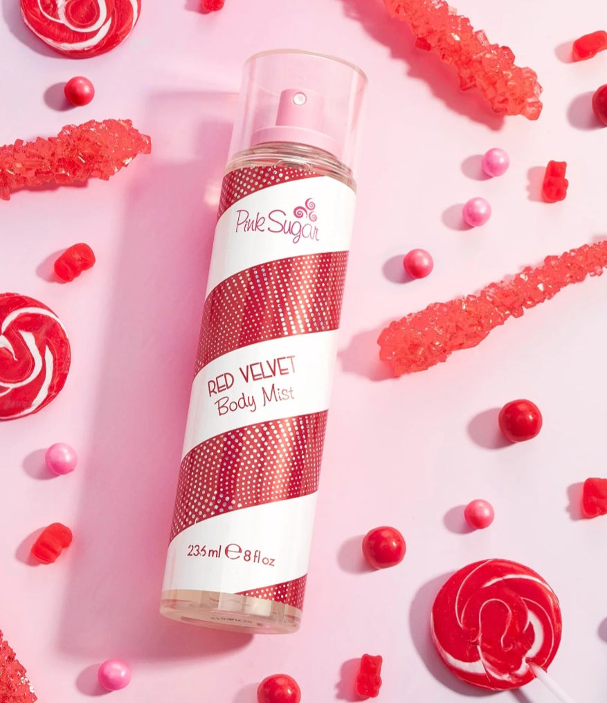 Body Mist PINK SUGAR Aquolina "Red Velvet" 236ml