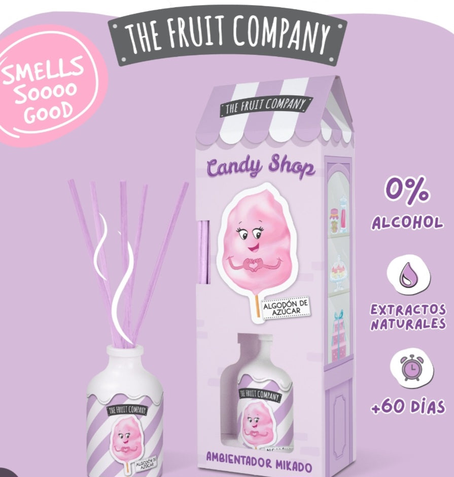 Deodorante per ambienti THE FRUIT COMPANY "Candy Shop-Mikado Algodón de Azúcar" 40ml