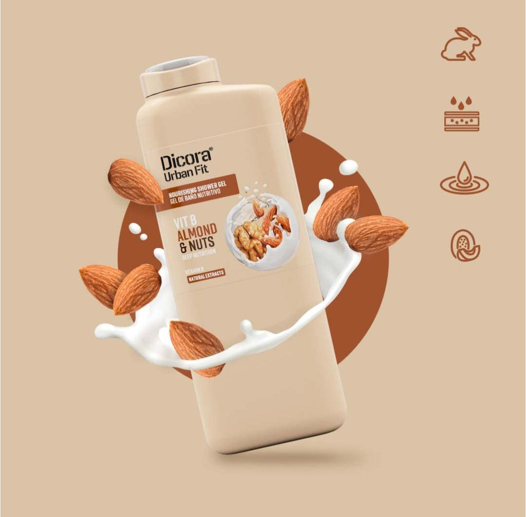 Bagnoschiuma DICORA Urban Fit "Almond & Nuts" 750ml