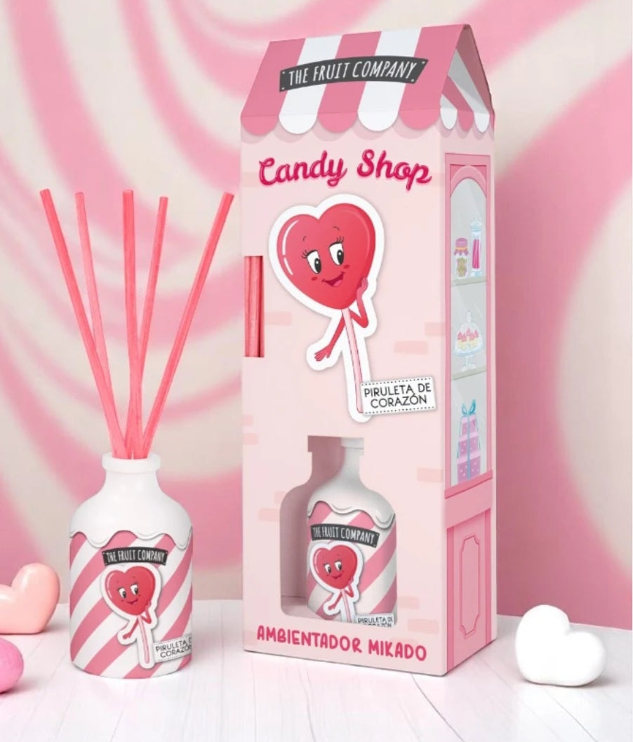 Deodorante per ambienti THE FRUIT COMPANY "Candy Shop-Mikado Piruleta de Corazón" 40ml