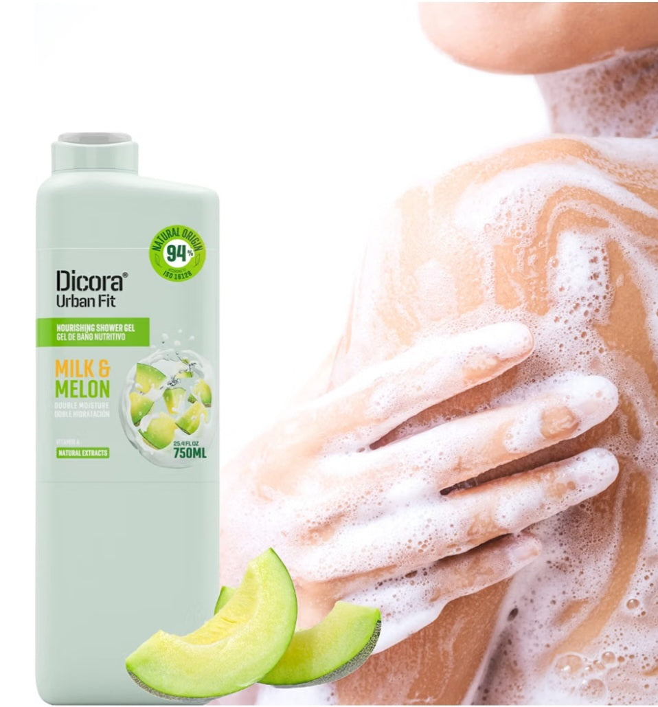 Bagnoschiuma DICORA Urban Fit "Milk & Melon" 750ml