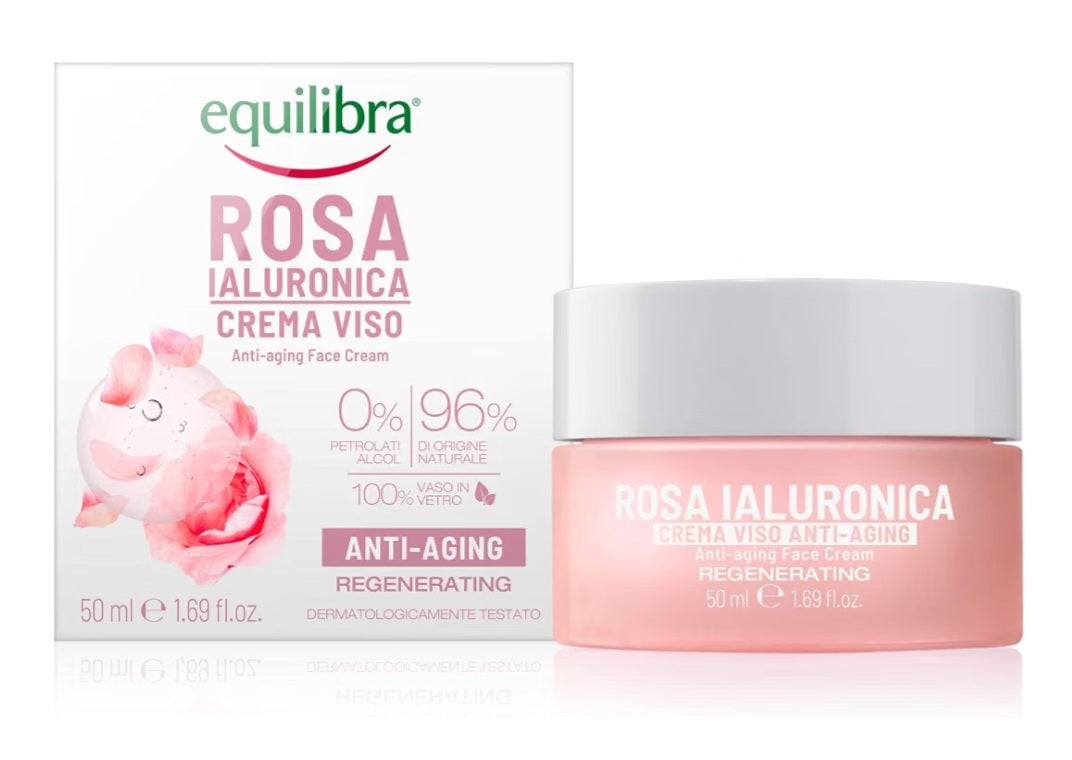 Equilibria Rosa Ialuronica Crema Viso Anti-aging