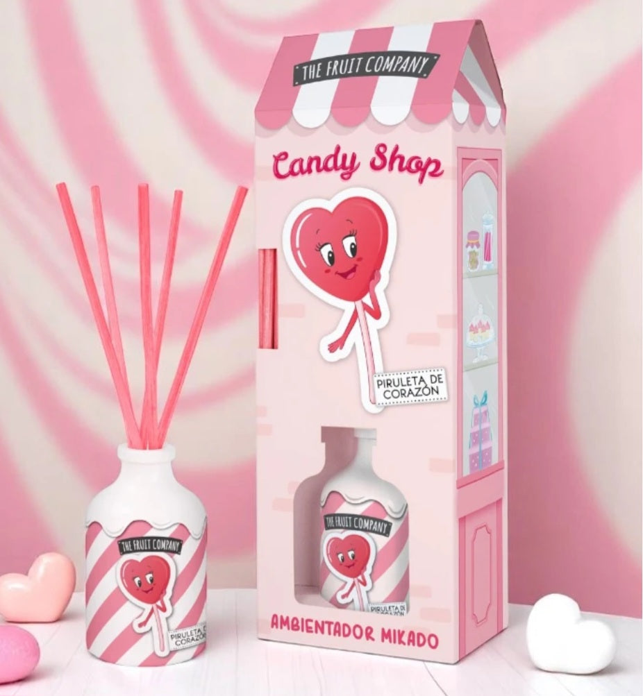 Deodorante per ambienti THE FRUIT COMPANY "Candy Shop-Mikado Piruleta de Corazón" 40ml