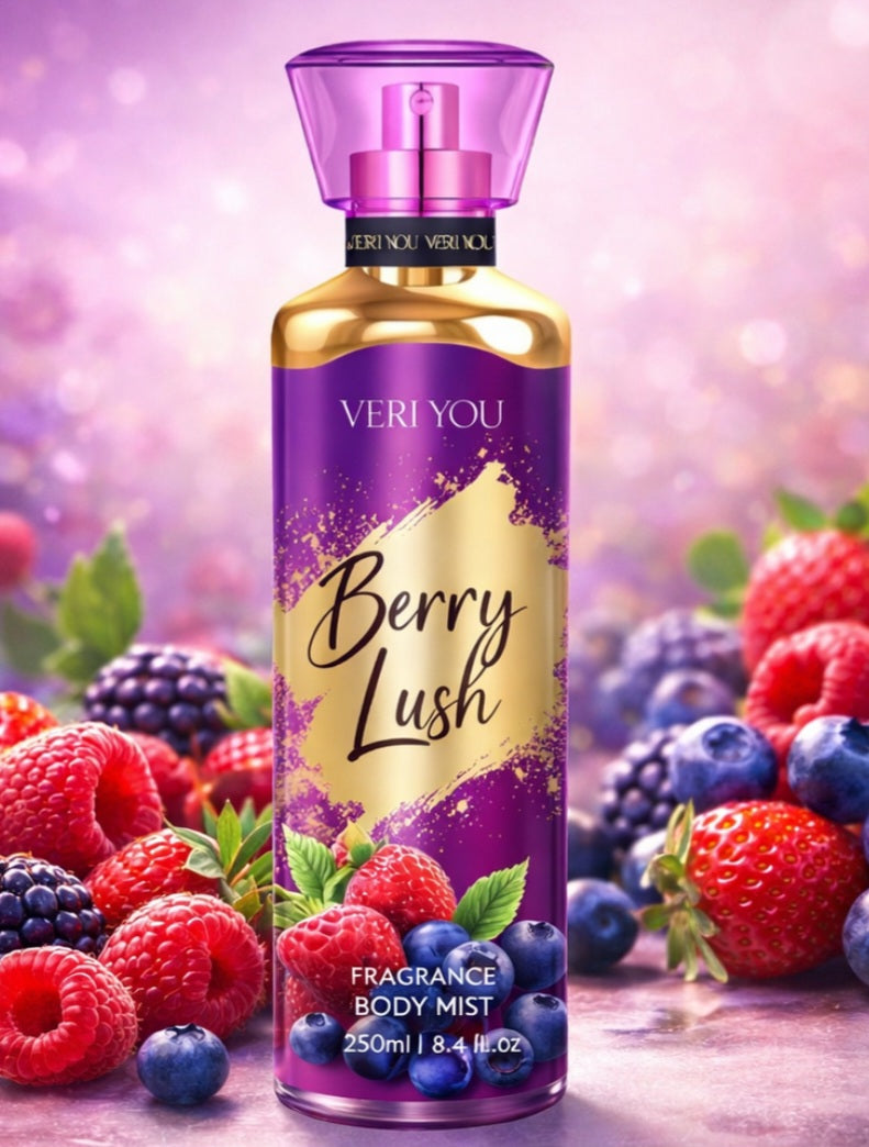 VERI YOU "Berry Lush" Body Mist ( Acqua Corpo) 250ml